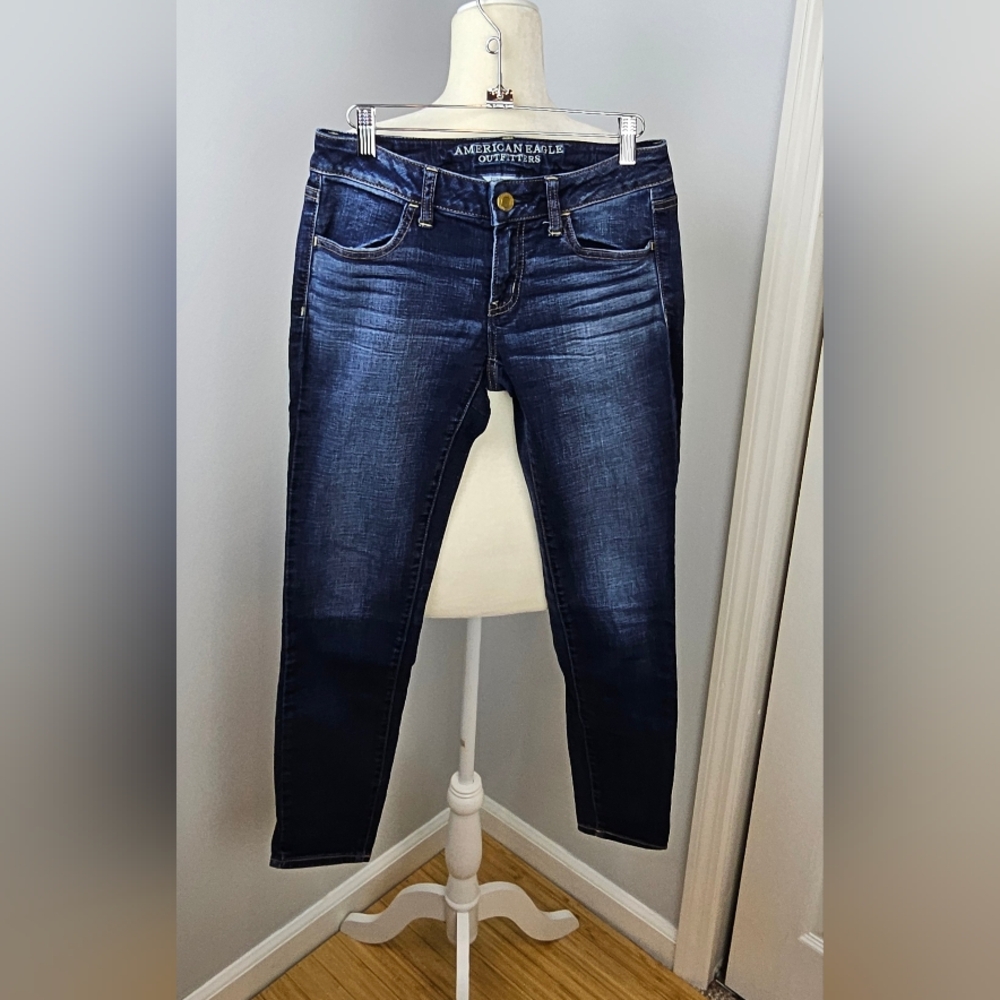 American Eagle Dark Blue Women's Jeans